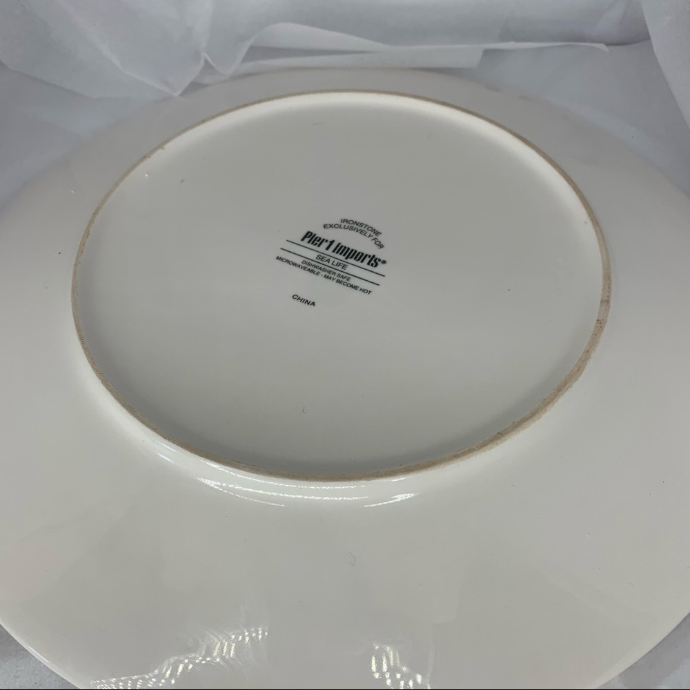 4-Pier One Sea Life 10 3/4” Plate - Picture 7 of 9